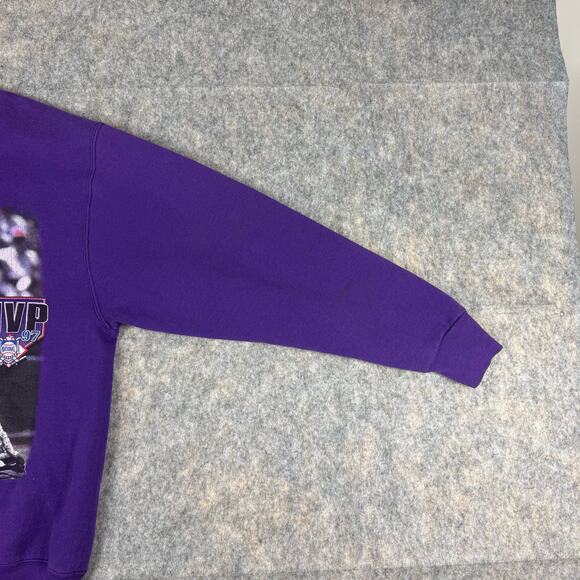 Vintage Pro Player Larry Walker Rockies 1997 MLB MVP Crewneck - Picture 4 of 12